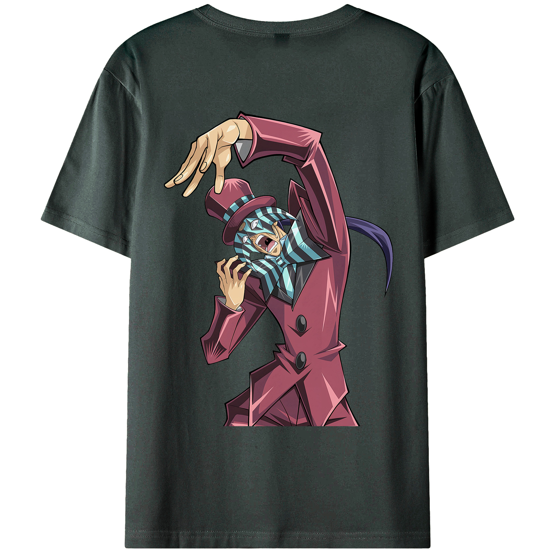 （画像用） 遊☆戯☆王 Yu-Gi-Oh! 綿100％ メンズ半袖Tシャツ（バックプリント） 通気性